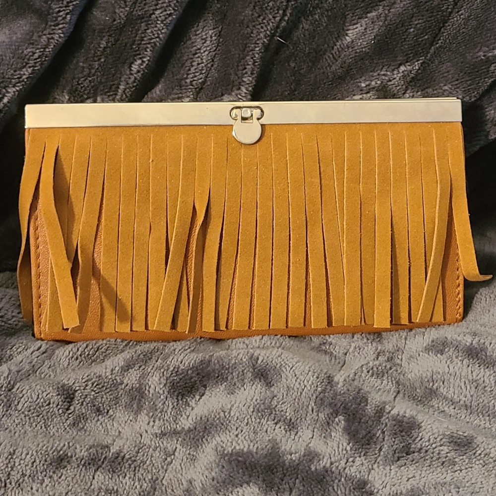 Womens fringe wallet